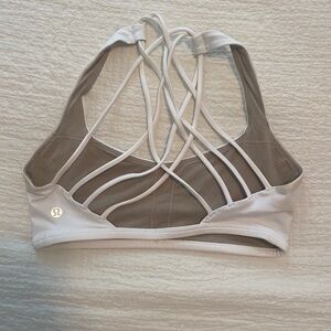 Lululemon White Free to be Wild Bra